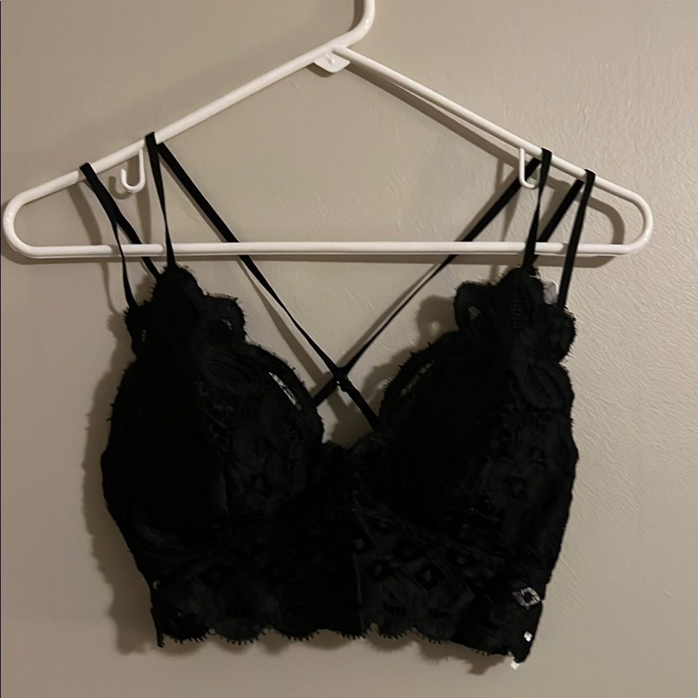 Elegant Black Lace Bralette